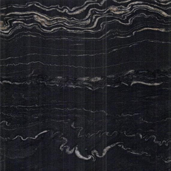 Black and gold veined marble surfaces indoor