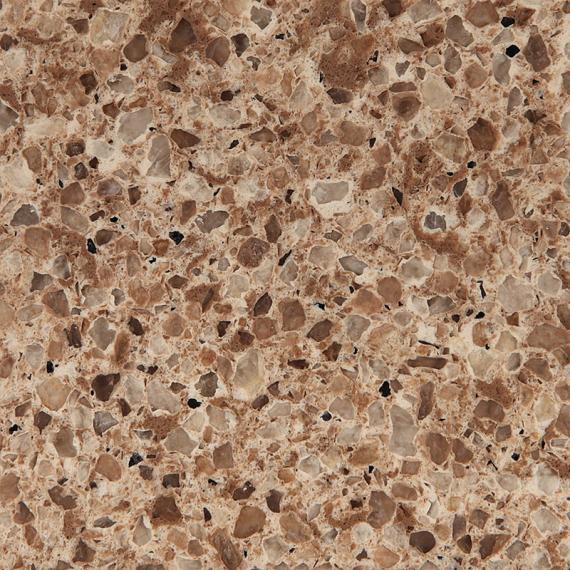 Brown quartz tiles for construction material