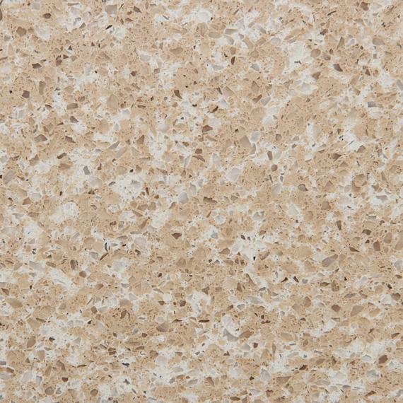Brown quartz for interior building surfaces