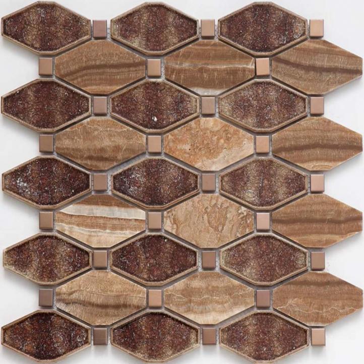 Mosaic construction material