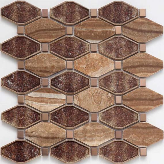 Mosaic construction material